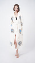 Handmade Evil Eye Kimono | Turkish Eye Boho Festival & Beachwear Cover Up